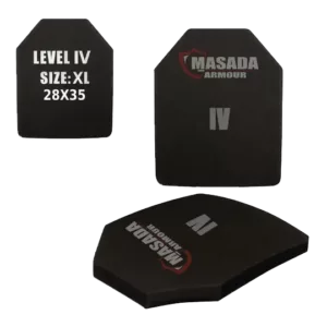 פלטת מיגון בליסטית MASADA SAPI PLATE STA רמה 4 – הגנה מקסימלית במידה XL