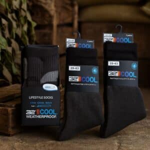 4 זוגות גרבי COOLMAX COOL32 מנדפות זיעה ואנטיבקטריאליות – אידיאליות לאקלים הישראלי