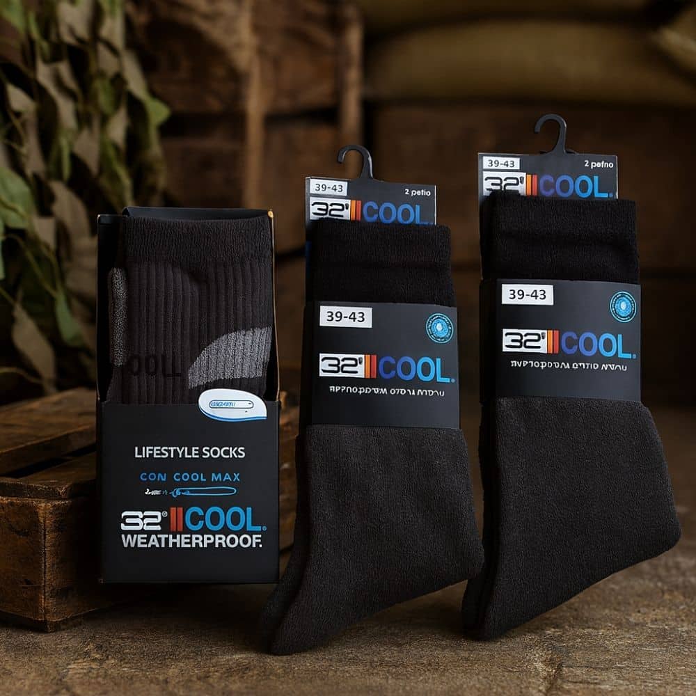 4 זוגות גרבי COOLMAX COOL32 מנדפות זיעה ואנטיבקטריאליות – אידיאליות לאקלים הישראלי 1 4 זוגות גרבי COOLMAX COOL32 מנדפות זיעה ואנטיבקטריאליות – אידיאליות לאקלים הישראלי 4 זוגות גרבי COOLMAX COOL32 מנדפות זיעה ואנטיבקטריאליות – אידיאליות לאקלים הישראלי