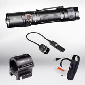 מארז פנס טקטי נטען Fenix PD35 V3.0 – עוצמה 1700 לומנס, עמידות IP68, כולל מתאם ו-PTT