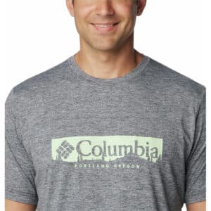 חולצת גברים קולומביה KWICK HIKE GRAPHIC SS TEE מנדפת זיעה עם הגנה מהשמש