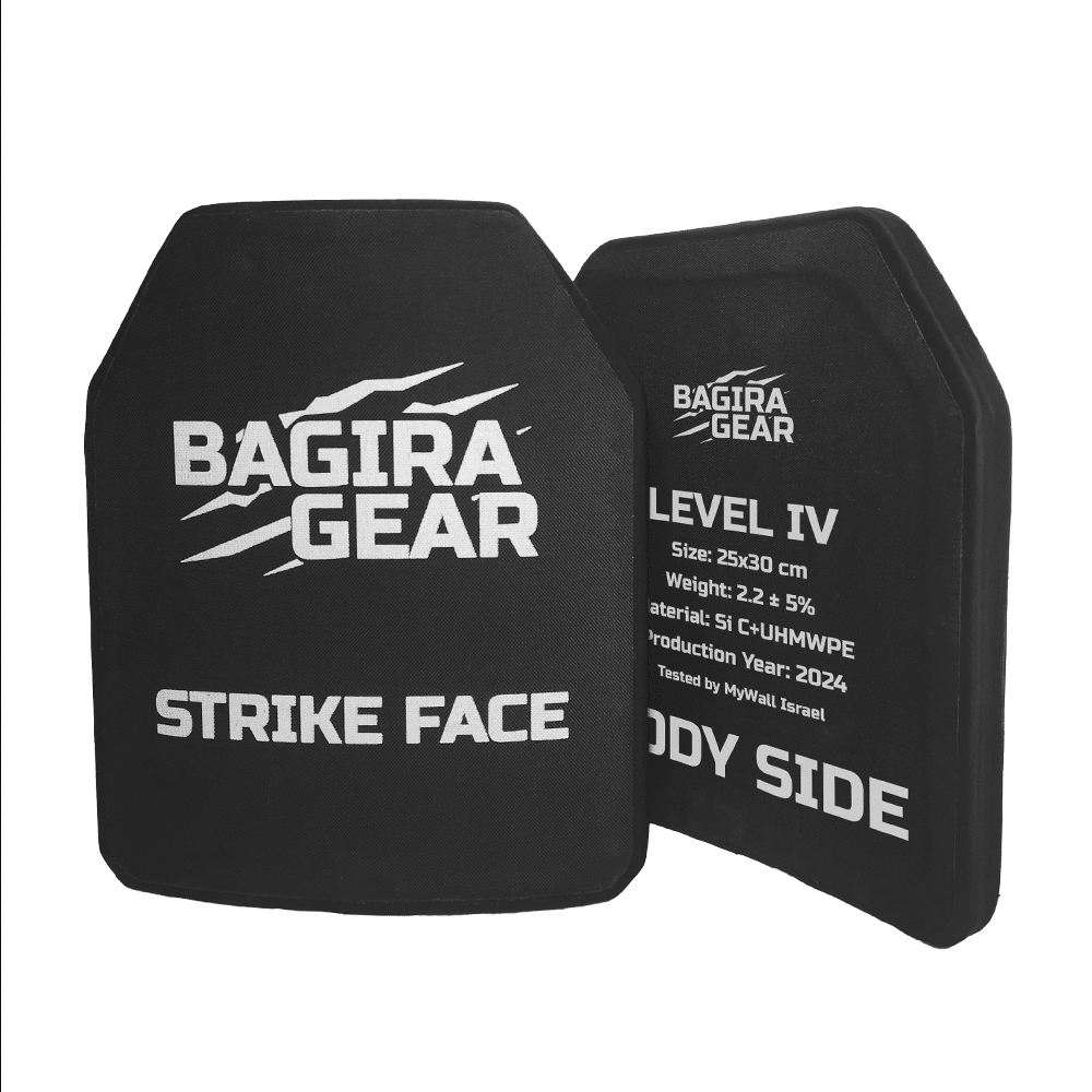 זוג פלטות מיגון בליסטיות רמה 4 SAPI - בגירה גיר (Bagira Gear) - מידה 25x30 ס"מ 1 זוג פלטות מיגון בליסטיות רמה 4 SAPI - בגירה גיר (Bagira Gear) - מידה 25x30 ס"מ זוג פלטות מיגון בליסטיות רמה 4 SAPI - בגירה גיר (Bagira Gear) - מידה 25x30 ס"מ