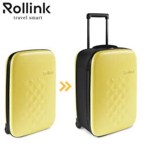 מזוודת טרולי מתקפלת Rollink FLEX VEGA 21 אינץ' – עליה למטוס ותואמת לואו קוסט
