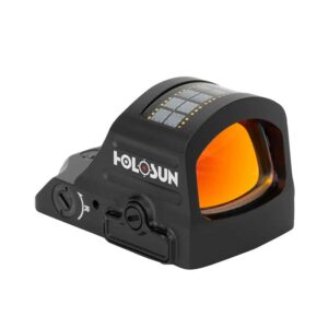 כוונת השלכה Holosun HS407C / HE407C X2 לאקדח – נקודה אדומה/ירוקה 2 MOA, חיישן הפעלה אוטומטי וגיבוי סולארי
