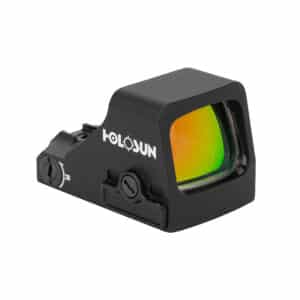 Holosun HE407K-GR X2 / HS407K X2: כוונות השלכה לאקדח תת-קומפקטי 6 MOA (נקודה ירוקה/אדומה)