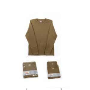 זוג חולצות פלנל מכותנה לגברים של WEATHERPROOF – שרוול ארוך בצבע זית