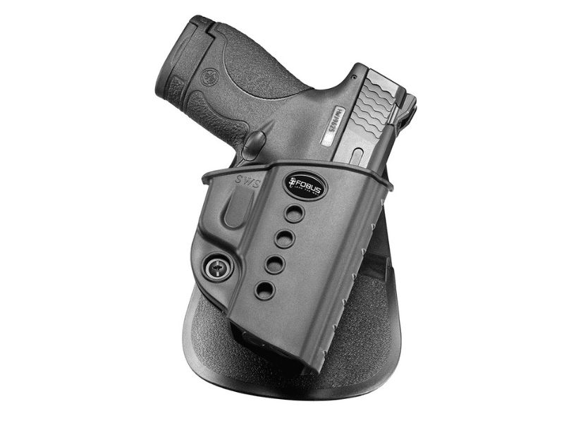 נרתיק חיצוני לאקדח Smith & Wesson Shield SWS מבית Fobus עם נעילה פסיבית 1 נרתיק חיצוני לאקדח Smith & Wesson Shield SWS מבית Fobus עם נעילה פסיבית נרתיק חיצוני לאקדח Smith & Wesson Shield SWS מבית Fobus עם נעילה פסיבית