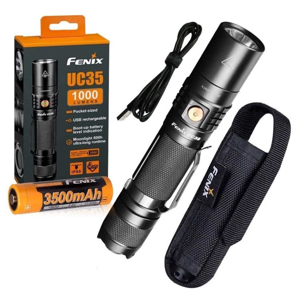 פנס טקטי FENIX UC35 V2.0 נטען 1000 לומן – עמיד למים ואבק 1 פנס טקטי FENIX UC35 V2.0 נטען 1000 לומן – עמיד למים ואבק פנס טקטי FENIX UC35 V2.0 נטען 1000 לומן – עמיד למים ואבק