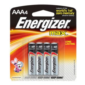 מארז 4 סוללות אלקליין AAA Energizer MAX