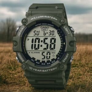 שעון Casio AE-1500WHX-3AV דיגיטלי טקטי ירוק עמיד למים