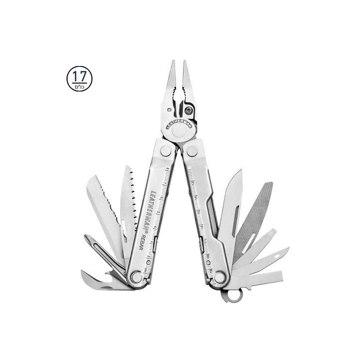 לדרמן Rebar כסוף - מולטיטול מקצועי 18 כלים עם אחריות 25 שנה 1 לדרמן Rebar כסוף - מולטיטול מקצועי 18 כלים עם אחריות 25 שנה לדרמן Rebar כסוף - מולטיטול מקצועי 18 כלים עם אחריות 25 שנה