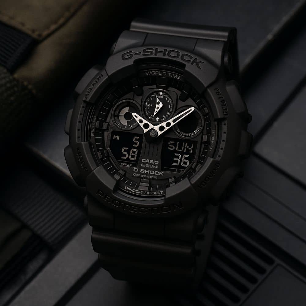 שעון G-Shock GA-100-1A1 – עמידות אגדית, עיצוב טקטי 1 שעון G-Shock GA-100-1A1 – עמידות אגדית, עיצוב טקטי שעון G-Shock GA-100-1A1 – עמידות אגדית, עיצוב טקטי