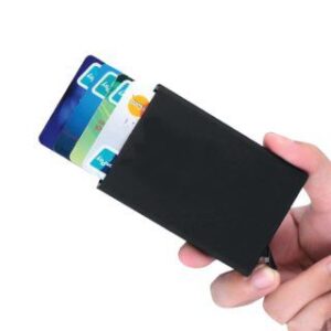 ארנק אלומיניום חכם לכרטיסי אשראי עם הגנת RFID