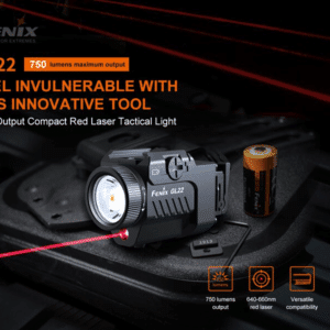 פנס נשק טקטי Fenix GL22 עם לייזר אדום | 750 לומנס