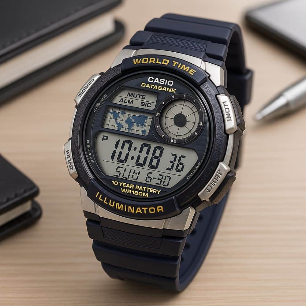 שעון קסיו Casio AE-1000W-2A - דיגיטלי, עמיד למים וזמן עולמי 1 שעון קסיו Casio AE-1000W-2A - דיגיטלי, עמיד למים וזמן עולמי שעון קסיו Casio AE-1000W-2A - דיגיטלי, עמיד למים וזמן עולמי