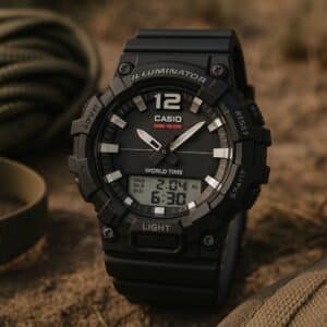 שעון יד Casio HDC-700-1AV היברידי אנלוגי-דיגיטלי עמיד 100 מטר