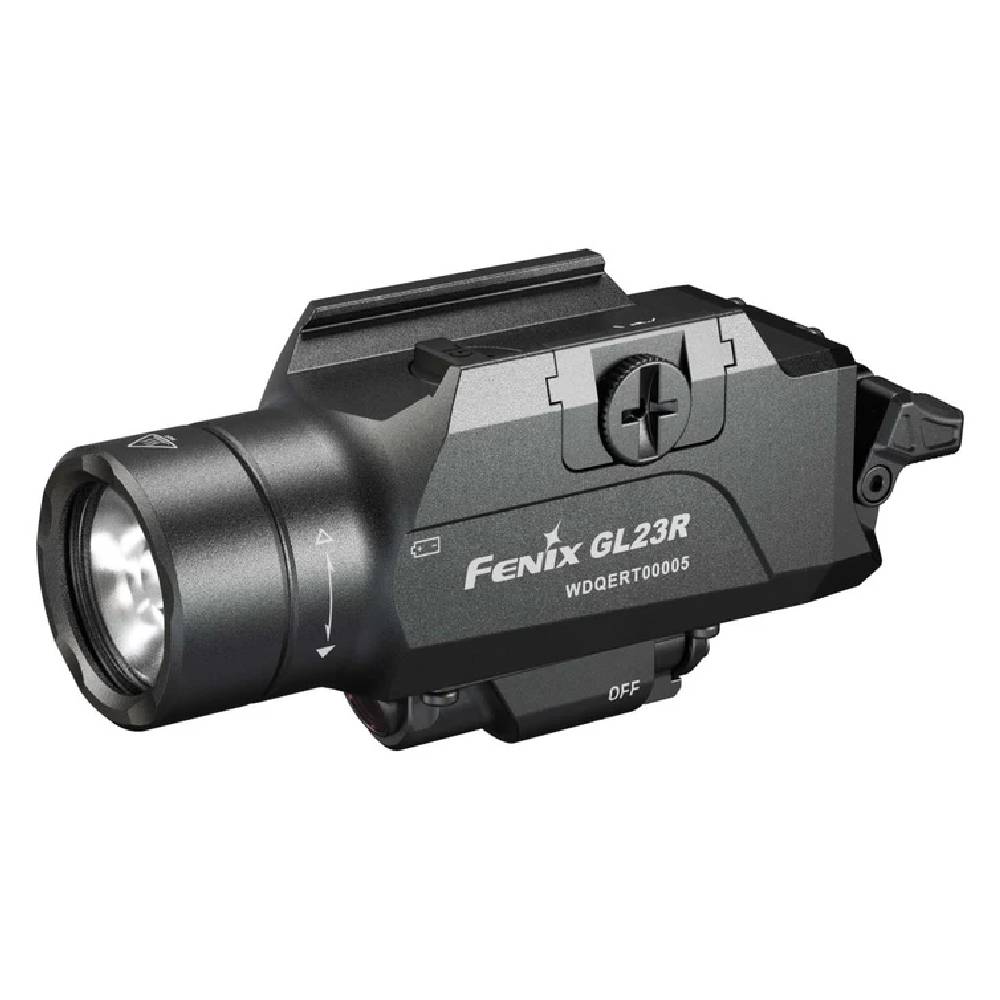 פנס נשק Fenix GL23R עם לייזר ירוק - 1200 לומן 1 פנס נשק Fenix GL23R עם לייזר ירוק - 1200 לומן פנס נשק Fenix GL23R עם לייזר ירוק - 1200 לומן