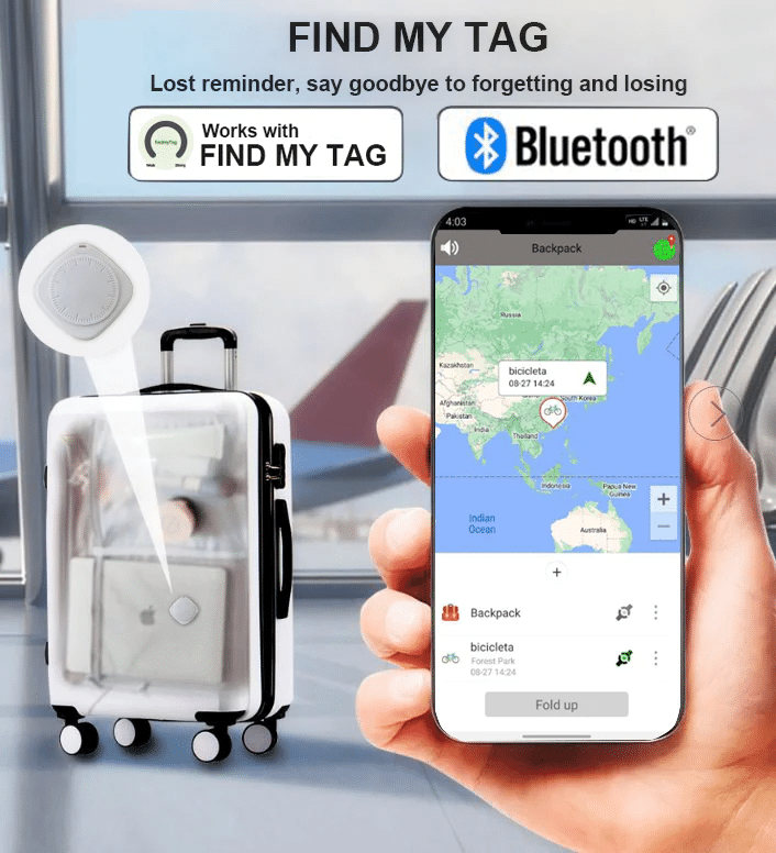 תג איתור חכם עולמי למזוודות ופריטים – FindmyTagBag 1 תג איתור חכם עולמי למזוודות ופריטים – FindmyTagBag תג איתור חכם עולמי למזוודות ופריטים – FindmyTagBag