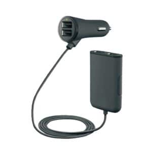 מטען רכב USB 4 יציאות - טעינה מהירה לכל המושבים