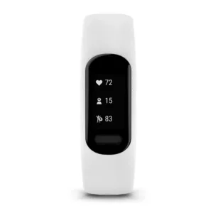 צמיד כושר חכם GARMIN VIVOSMART 5 לבן – ניטור בריאות ופעילות, מידה S/M