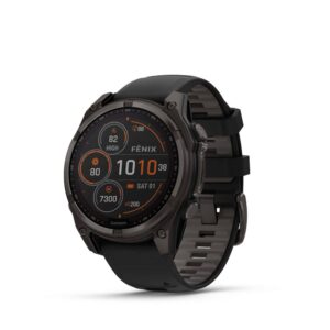 שעון חכם (010-02906-11H) (47 מ"מ) FENIX 8 סולרי Sapphire Solar TITANIUM מבית GARMIN