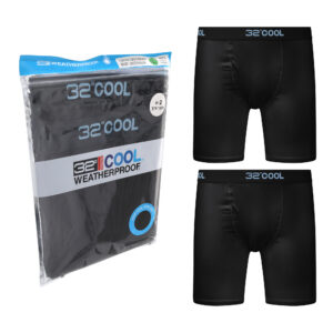 זוג בוקסרים גברים שחור COOL32 ארוך