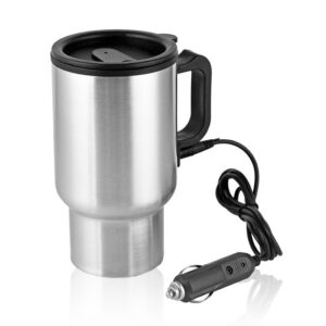מקינטה ספל תרמי נירוסטה עם חיבור לרכב ו-USB
