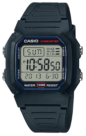 שעון Casio W-800H-1AVDF 3 שעון Casio W-800H-1AVDF שעון Casio W-800H-1AVDF – תמונה 3