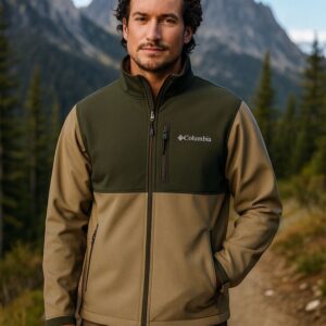 מעיל סופטשל קולומביה Ascender SOFTSHELL JACKET בצבע Stone Green  - ירוק בהיר