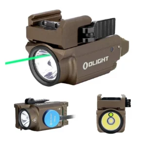 פנס אקדח טקטי קומפקטי עם לייזר ירוק Olight Baldr Mini 600 Lumens