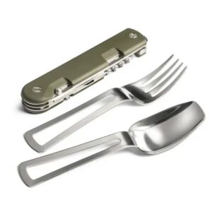 מערכת סכו"ם ואולר לשטח TB Outdoor BAROUDEUR (זית)