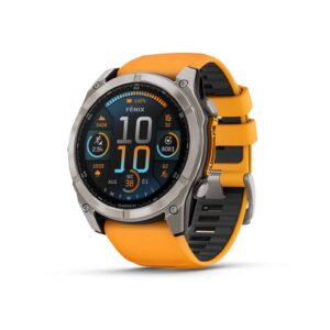 שעון ספורט (fenix 8 (51mm) AMOLED Sapphire TITANIUM (010-02905-11H