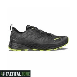 נעלי ריצת שטח Amplux Lowa לגברים - BLACK+LIME - שחור